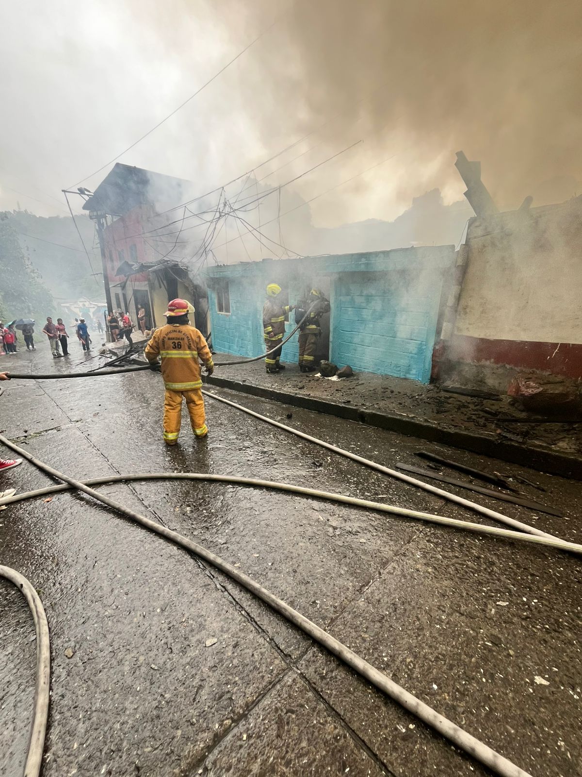 Foto tomada de: Alcaldía de Manizales - Cuerpo Oficial de Bomberos Manizales