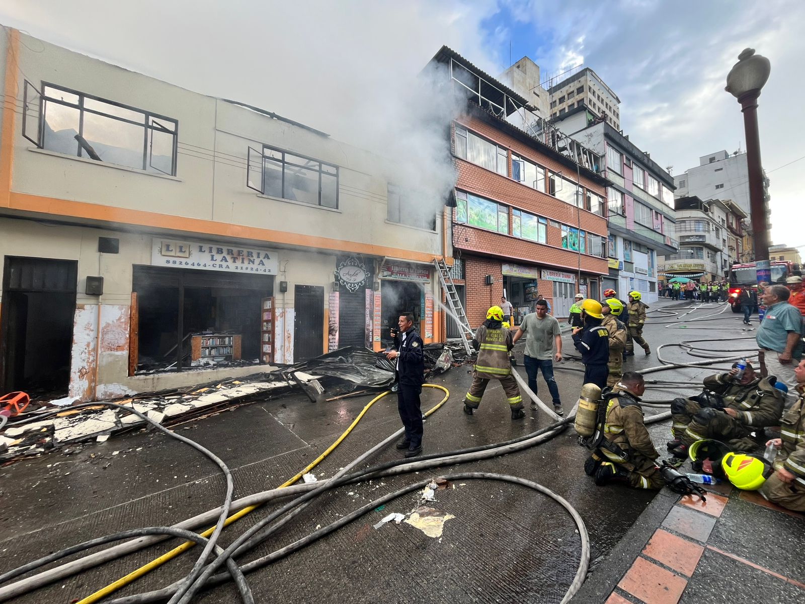 Foto tomada de: Alcaldía de Manizales - Cuerpo Oficial de Bomberos Manizales
