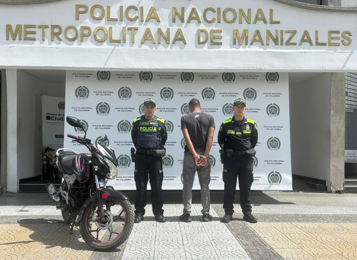 Foto tomada de: Policía Metropolitana de Manizales 