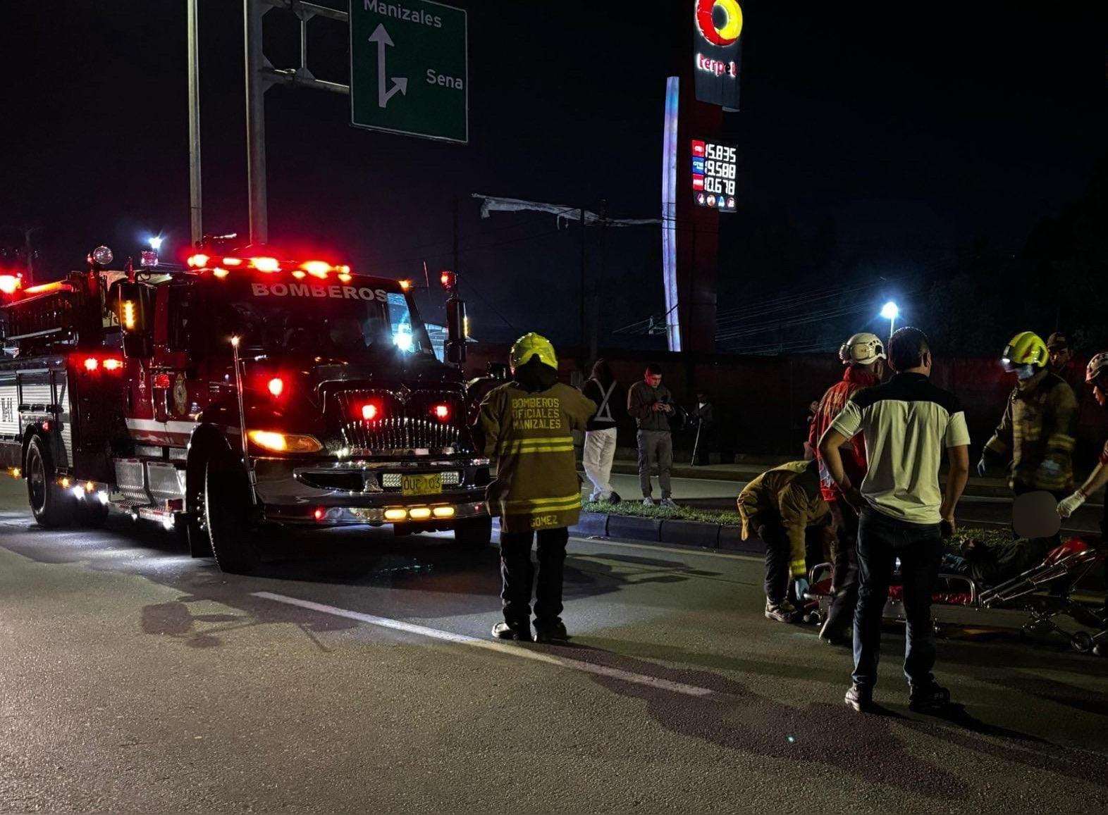 Foto tomada de: Cuerpo Oficial de Bomberos de Manizales - Alcaldía de Manizales
